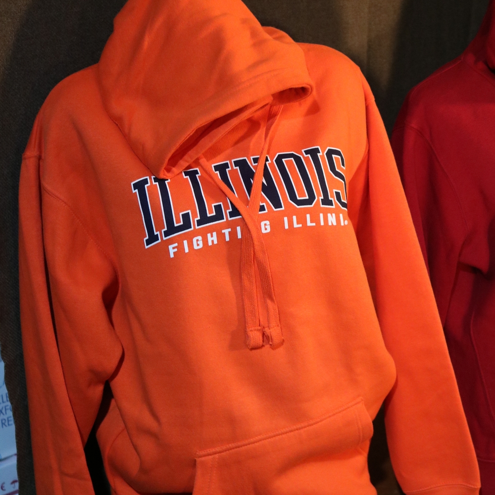 Orange Illinois Hoodie